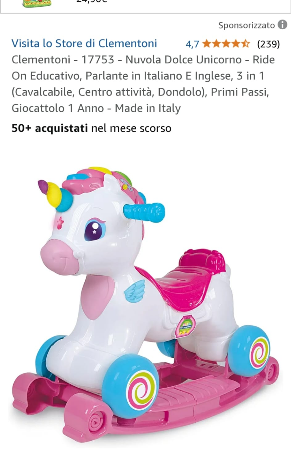 Clementoni unicorno