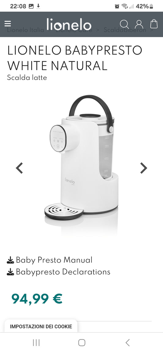 Baby presto lionelo