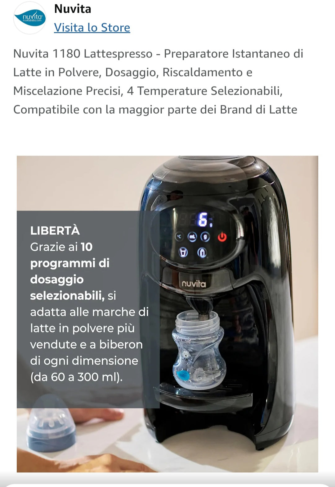 Latte espresso Nuvita