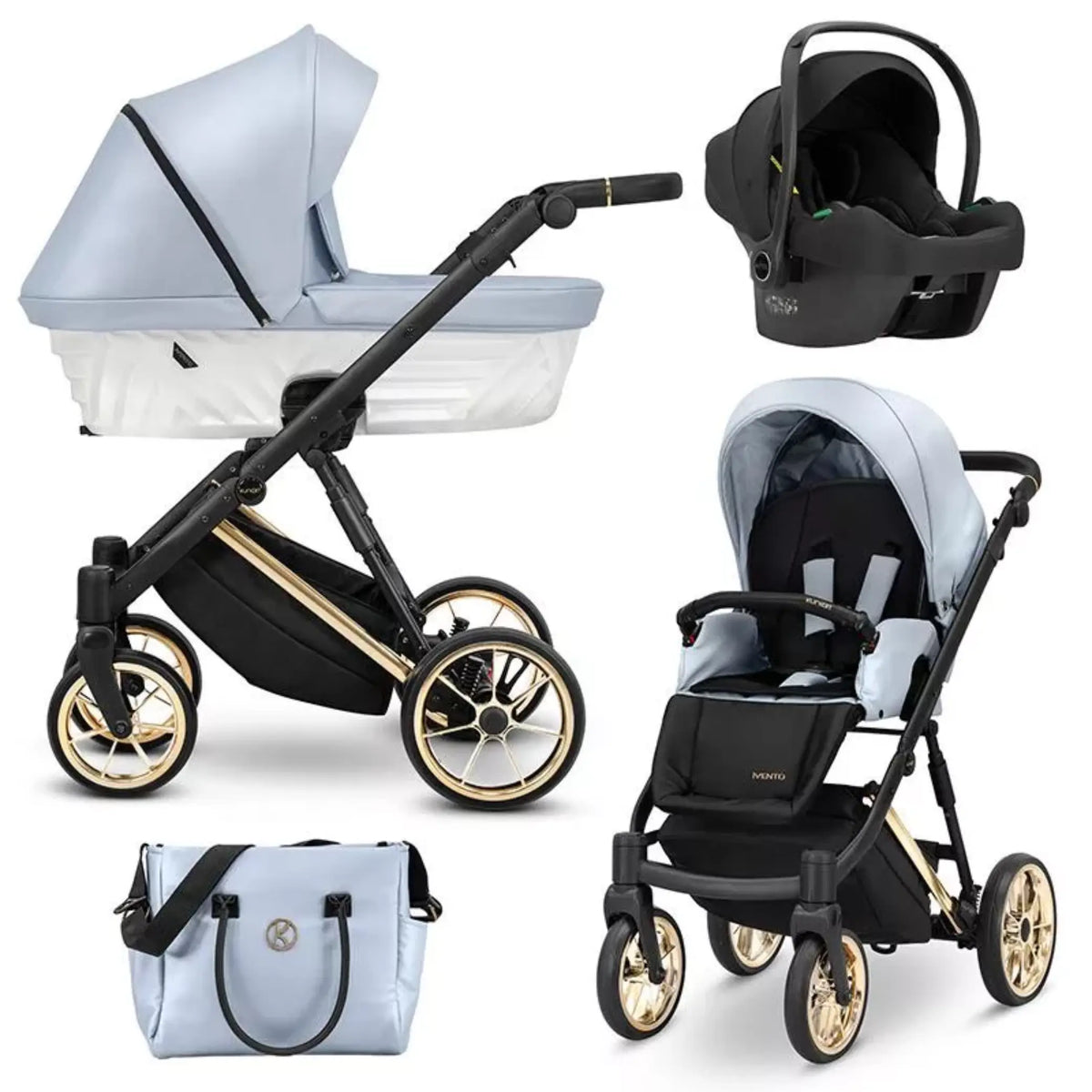 Trio diamond azzurro completo di ovetto borsa passeggino schienale anti reflusso completo di spedizione 620€ in tutta italia