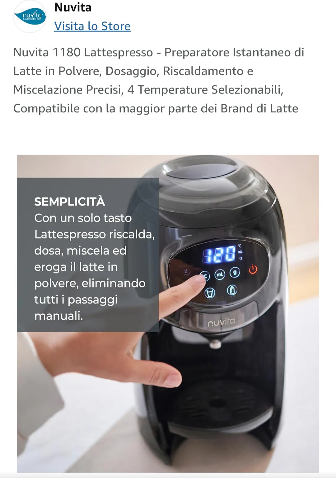Latte espresso Nuvita