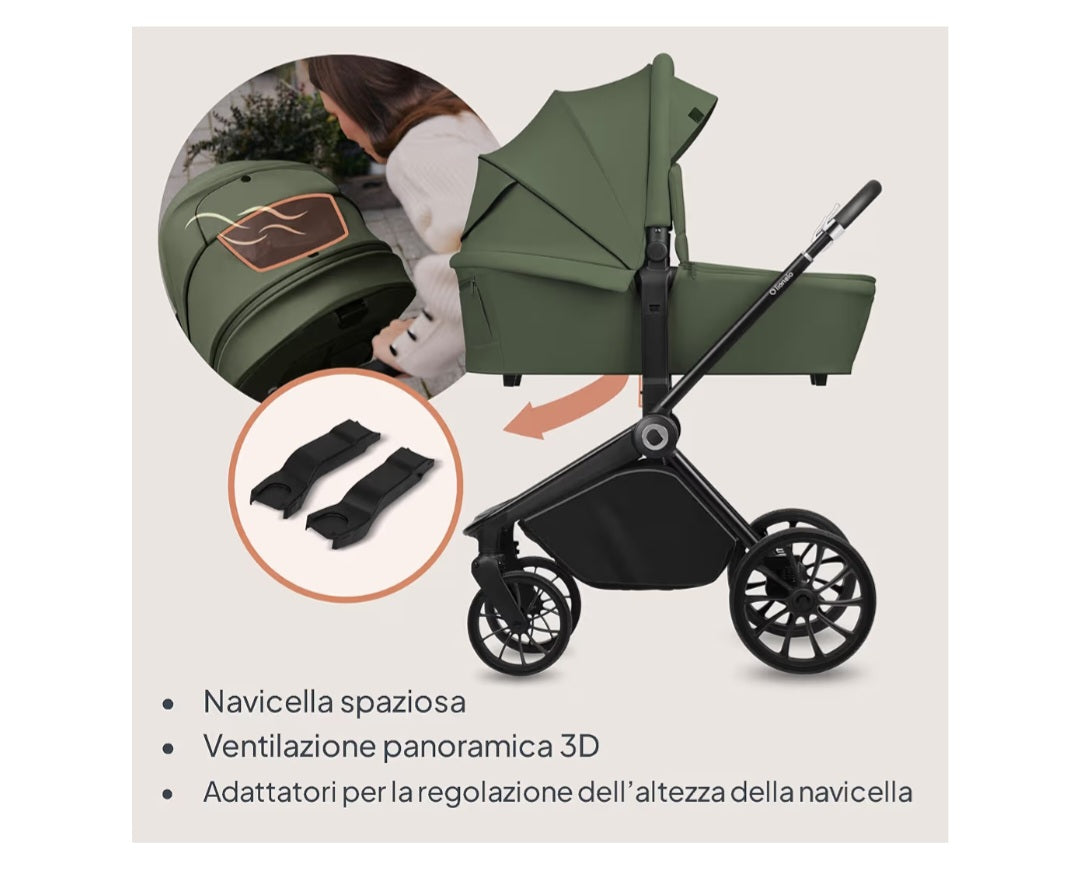 Kit green con trio lionelo off road piu sediolone evolutivo piu culla co sleep completa .prezzo 680 con spedizione in tutta Italia. Consegna tra i 10 13 giorni