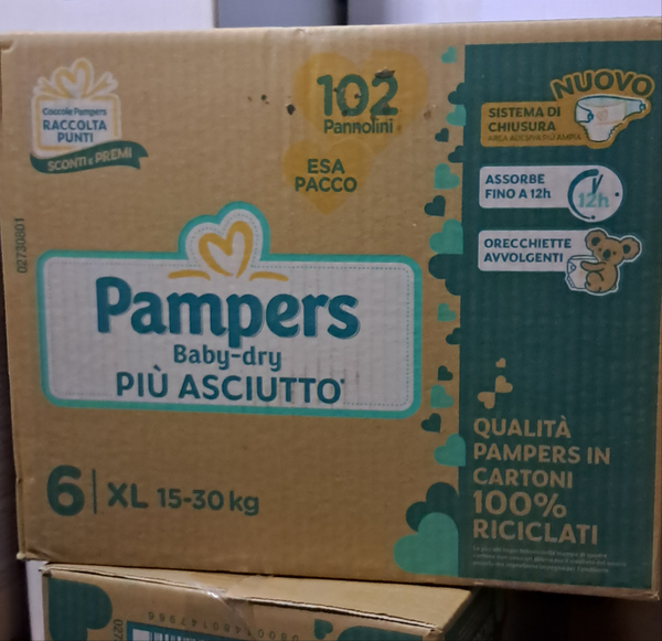 Pampers baby dry 102 pz 6 taglia