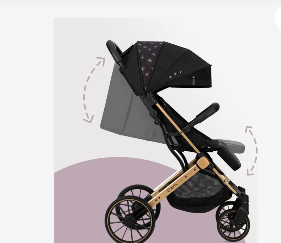 Passeggino moni plus off road full optional con coprigambe zanzariera parapioggia chiusura compattaa trolley