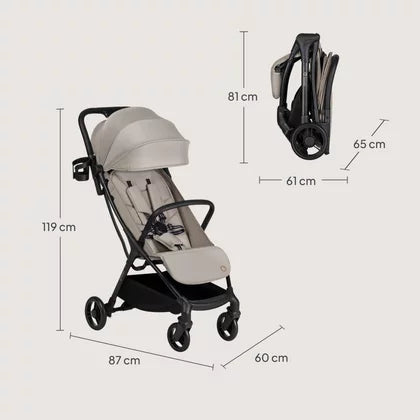Lionelo volo agia colore beige bagaglio aereo