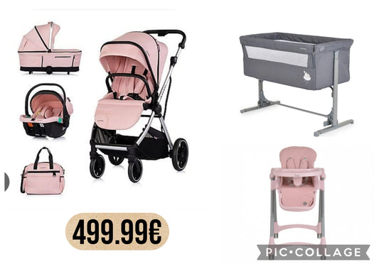 Kit Pink 499.99€ con trio 4 pezzi vari colori next to me piu sediolone pappananna 4 colori completa di spedizione 430.00 in tutta italia. Per i colori contattare 3283076103