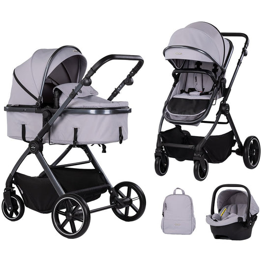 Trio componibile grigio con ovetto e borsa 220 con tutta spedizione