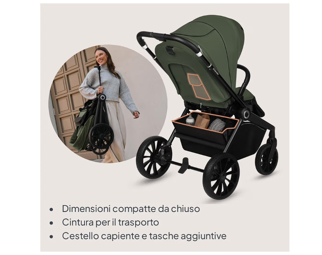 Kit green con trio lionelo off road piu sediolone evolutivo piu culla co sleep completa .prezzo 680 con spedizione in tutta Italia. Consegna tra i 10 13 giorni
