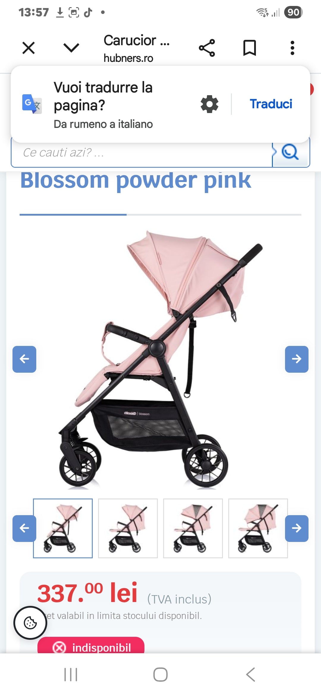 Passeggino blossom chipolino 5.5kg