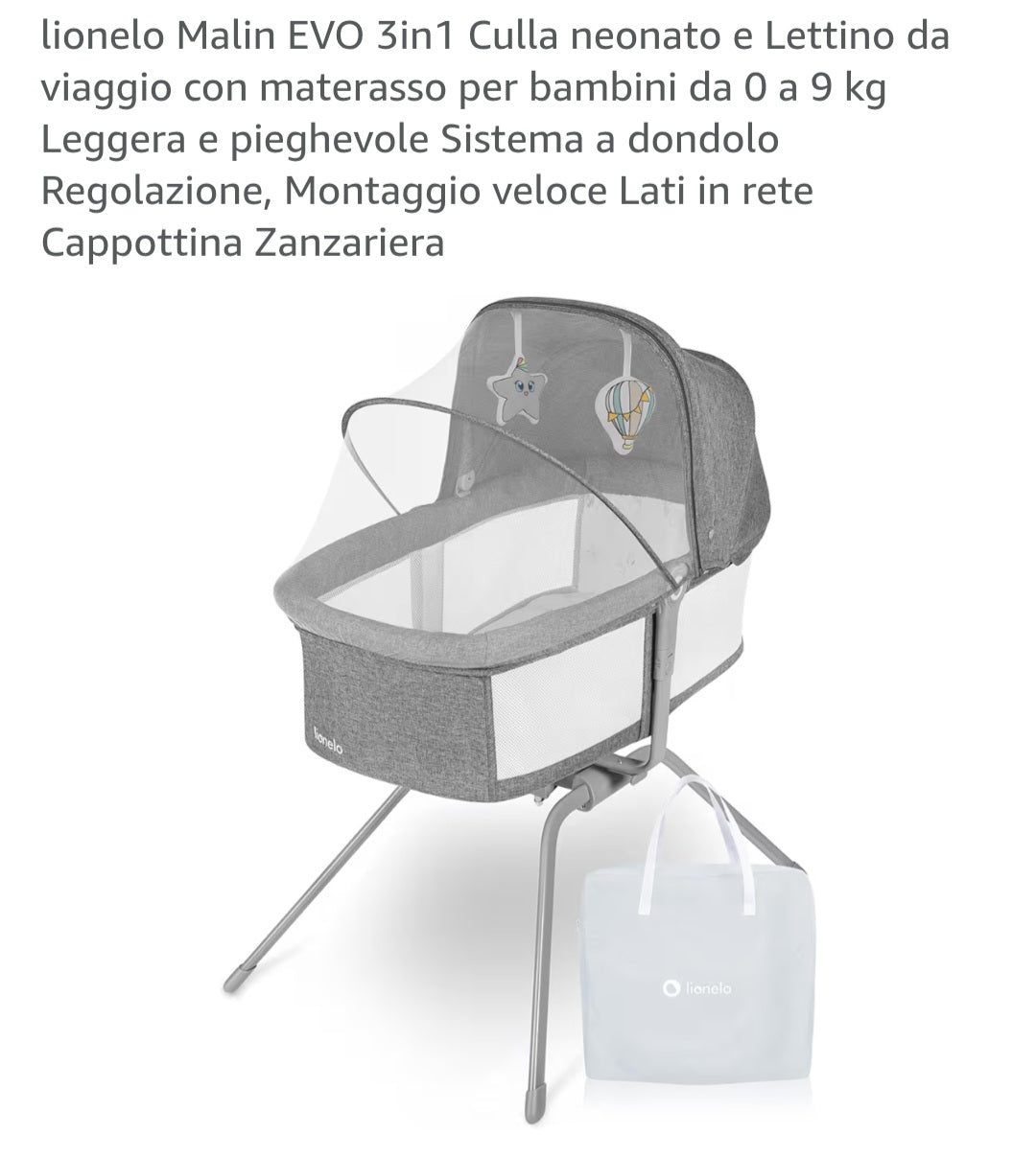 Culla malin 3 in 1 lionelo