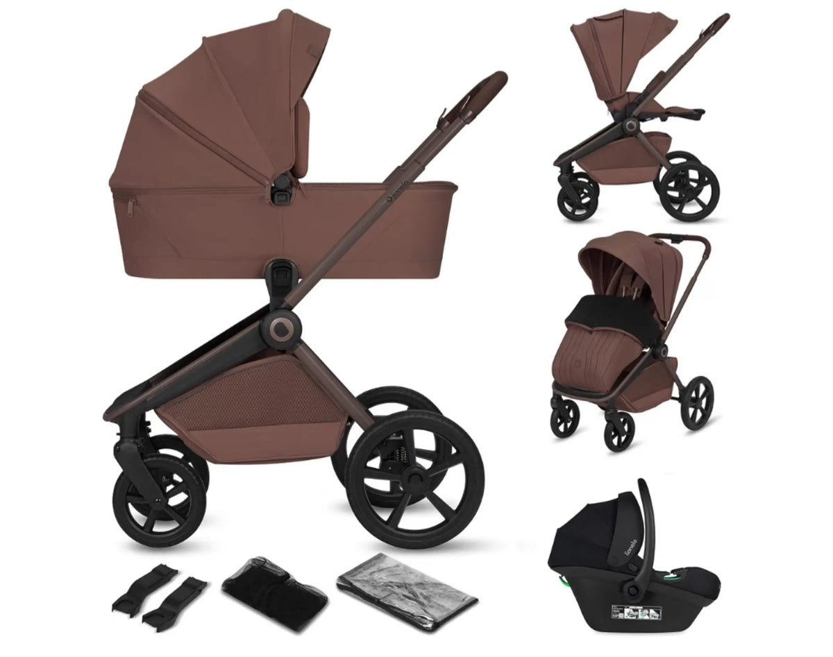 Trio richiudibile choco con sedia auto clima air