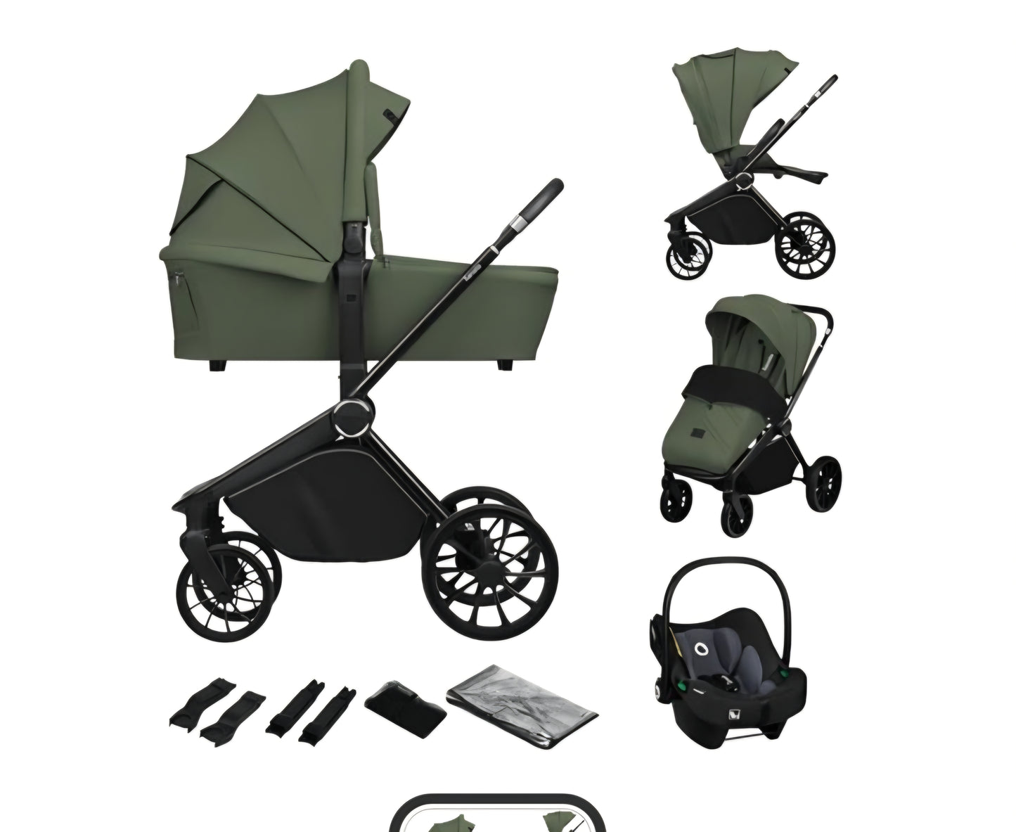 Kit green con trio lionelo off road piu sediolone evolutivo piu culla co sleep completa .prezzo 680 con spedizione in tutta Italia. Consegna tra i 10 13 giorni