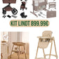 Kit lindt con trio lionelo richiudibile piu fasciatoio evolutivo lionelo piu next to me completa lionelo sediolone pappananna 899.99€ spedizione in tutta Italia 930,00€