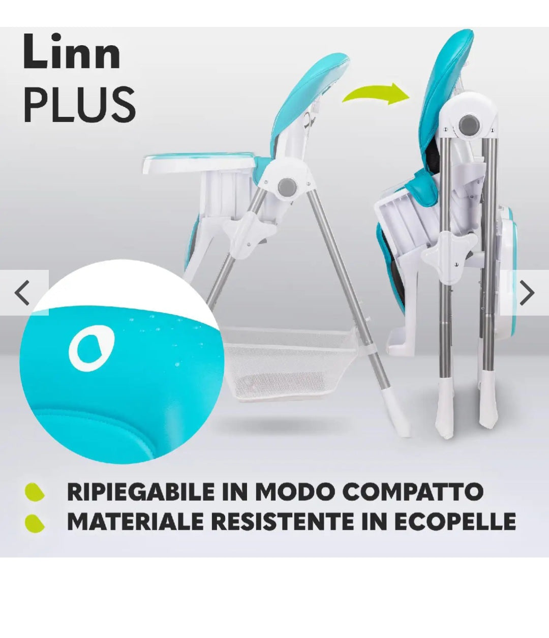 Lionelo linn plus colore azzurro