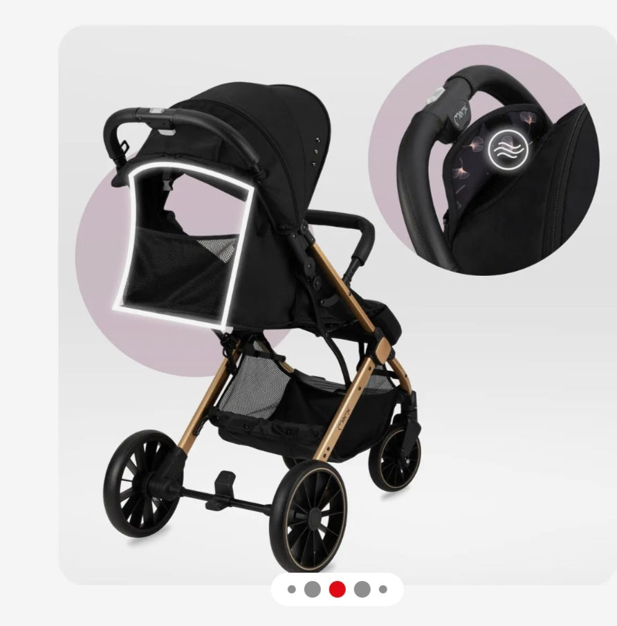 Passeggino moni plus off road full optional con coprigambe zanzariera parapioggia chiusura compattaa trolley