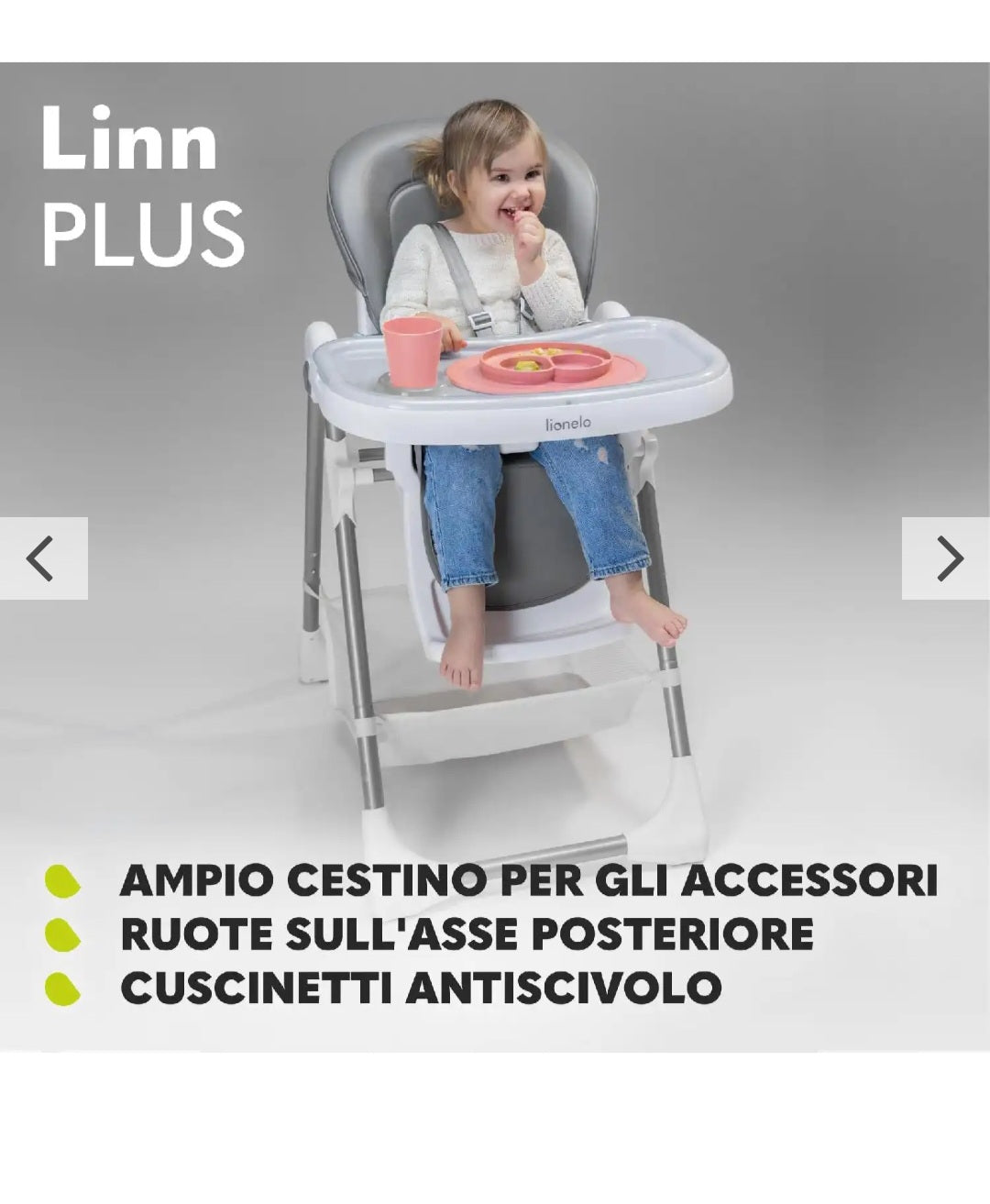 Lionelo linn plus colore azzurro