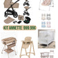 Kit Annette con trio 4 pezzi lionelo culla piu piumone paracolpi federe cuscino materasso bagnetto twistshake sediolone pappananna Altalena elettrica dondolo next to me tot 1000€ completa di spedizione in tutta Italia 1080€ pedana completa