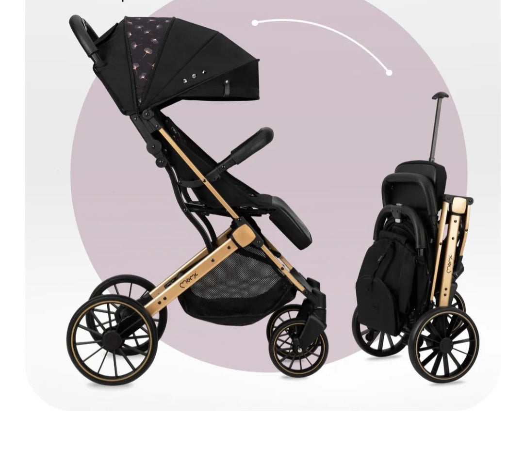 Passeggino moni plus off road full optional con coprigambe zanzariera parapioggia chiusura compattaa trolley