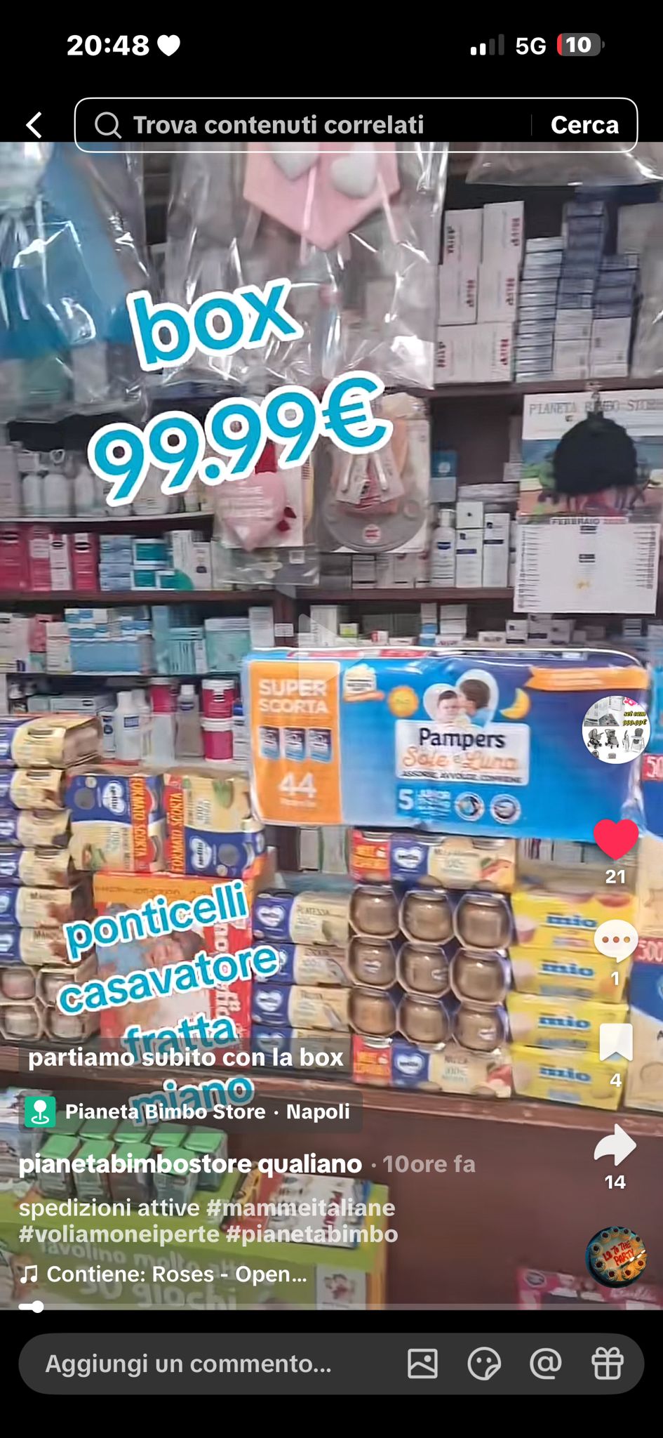 Box da 99.99€ piu passeggino chipolino omnia