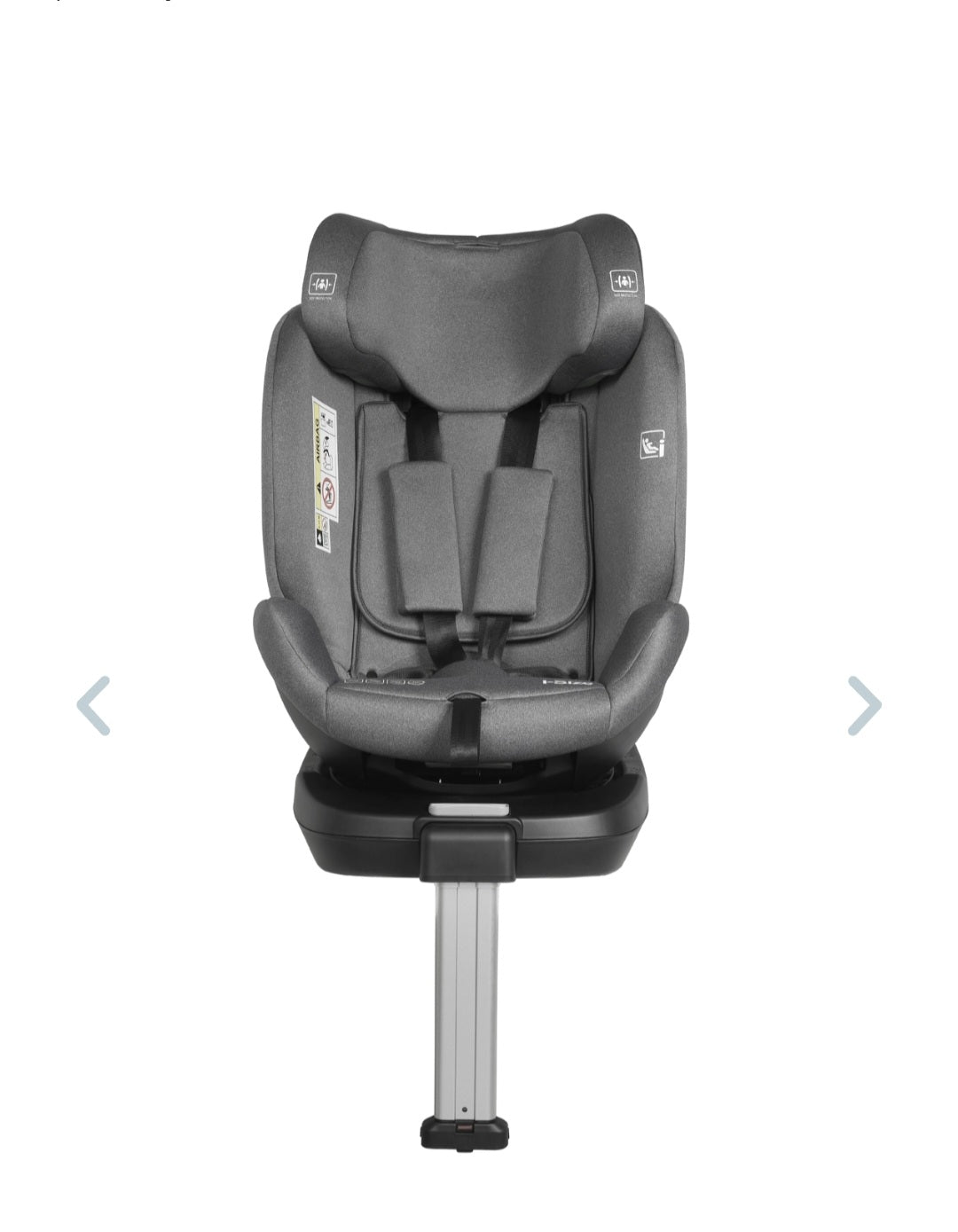 Sediolone plebani  piu borsa 012 anni grigio girevole isofix