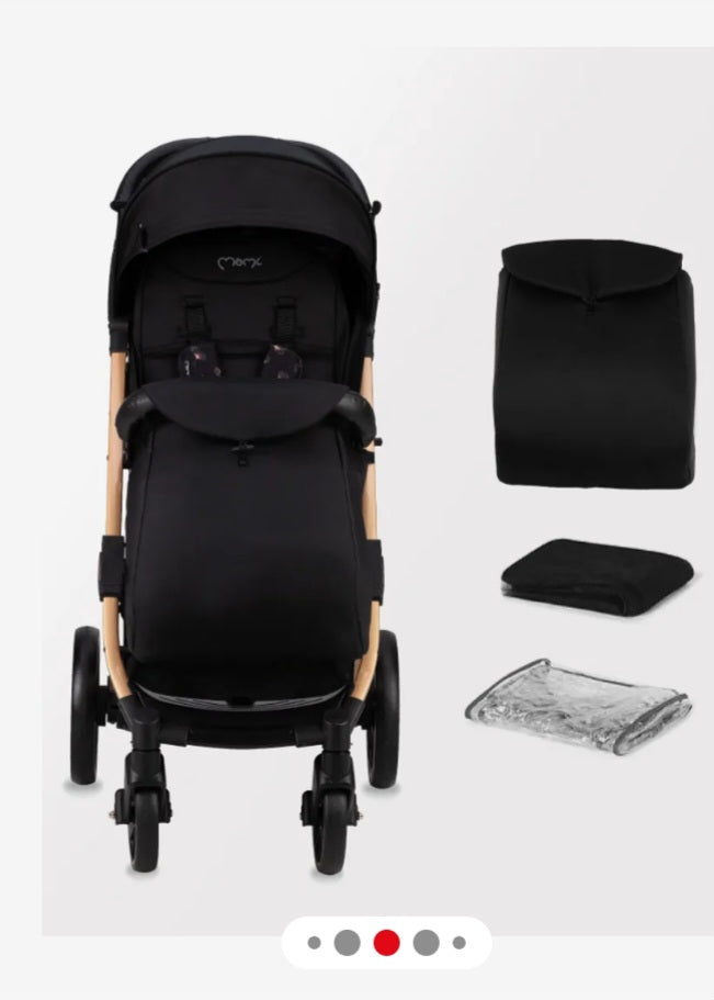 Passeggino moni plus off road full optional con coprigambe zanzariera parapioggia chiusura compattaa trolley