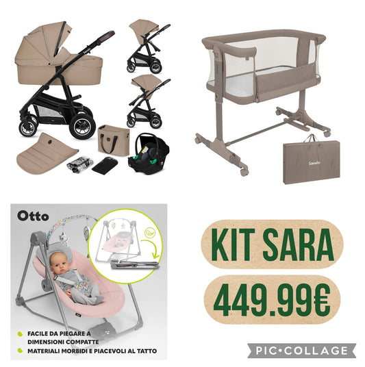 Kit sara 449.99€ con trio lionelo bianka 4 pezzi piu culla co sleep lionelo piu altalena dondolo lionelo automatica.479,00 con spedizione in tutta Italia