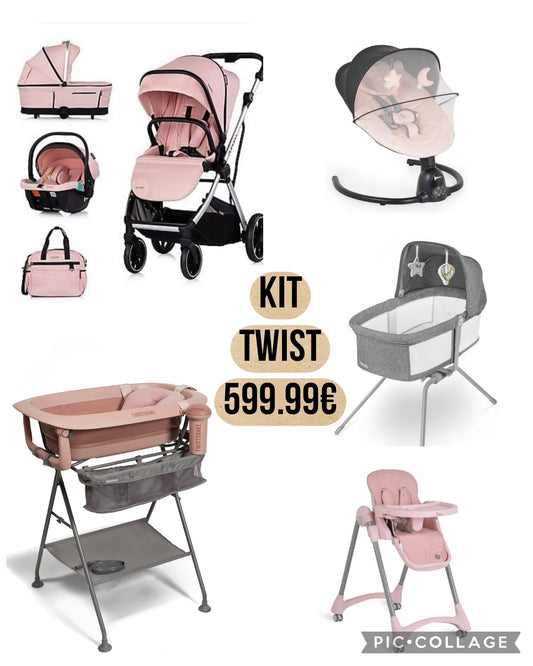 Kit twist:trio 4 pezzi piu fasciatoio twistshake piu altalena a fondono sediolone pappananna culla a dondolo.640 completa di spedizione. Per i colori dei prodotti contattare 3283076103