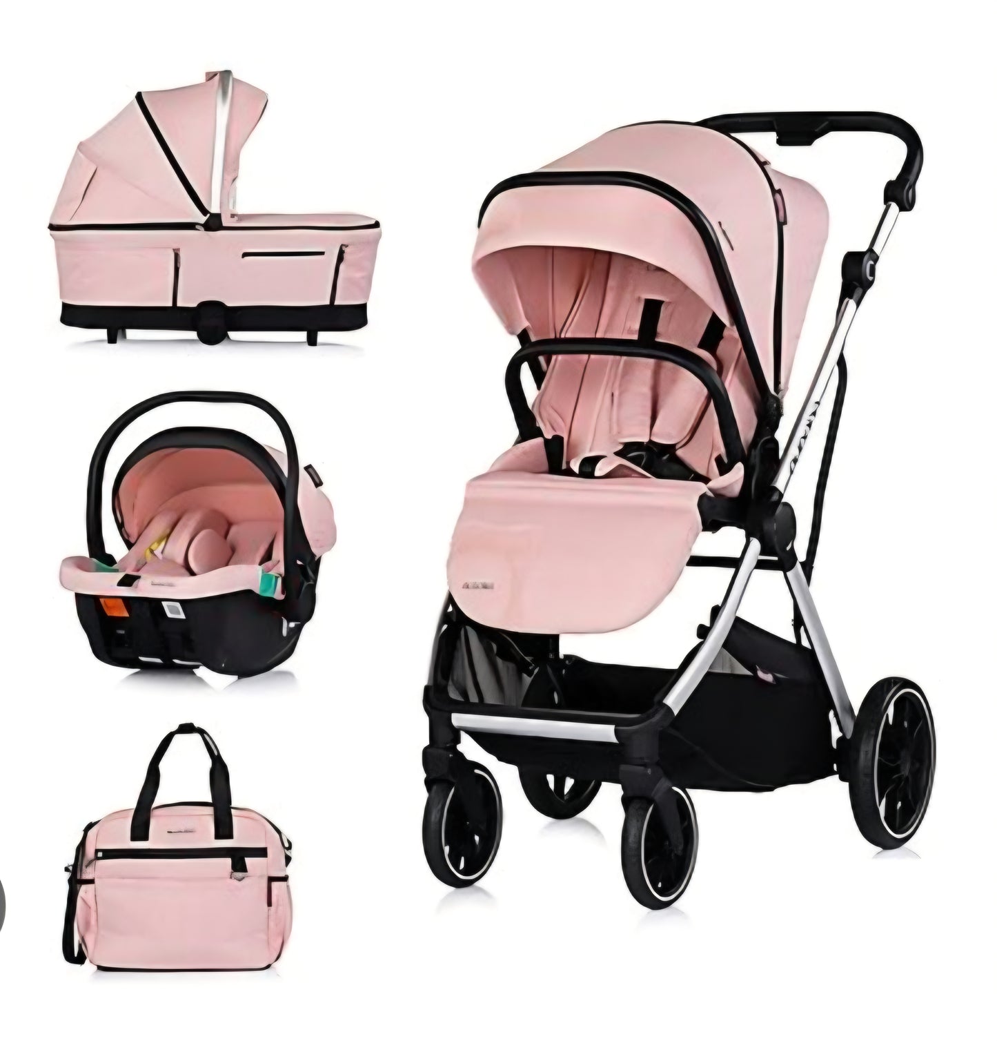 Kit barby con trio 4 pezxi completo di ovetto borsa passeggino con coprigambe più culla co sleep dondolo piu sediolone pappananna 499.99€ compreso di spedizione 539.99€ in tutta italia