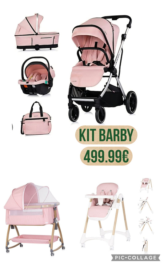 Kit barby con trio 4 pezxi completo di ovetto borsa passeggino con coprigambe più culla co sleep dondolo piu sediolone pappananna 499.99€ compreso di spedizione 539.99€ in tutta italia