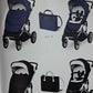 Duo plebani carrozxina piu passeggino piu borsa piu coprigambe piu parapioggia