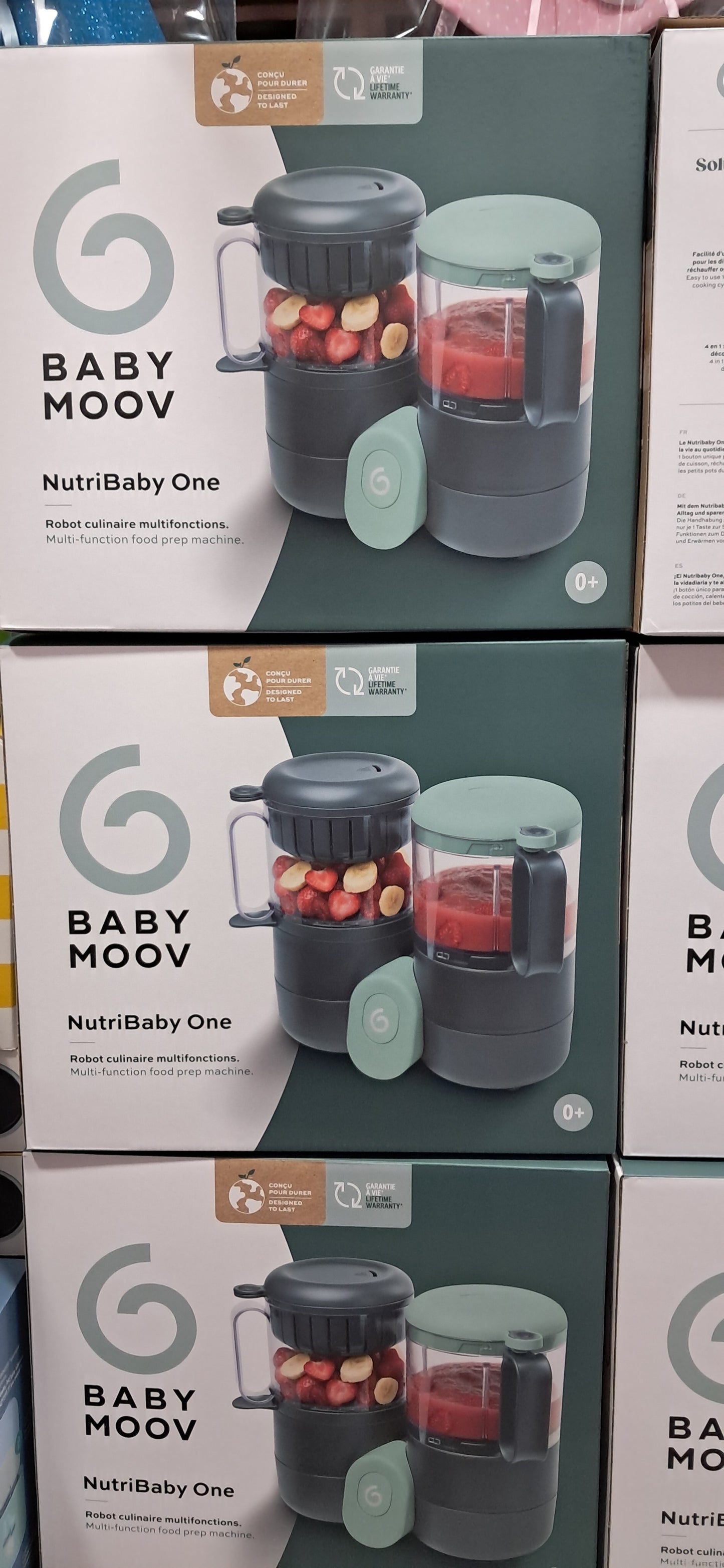 Robot 4 in 1 baby moov cuoce a vapore omegenizza scongela riscalda