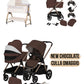 Kit chocolate con trio lionelo completo 4 pezzi più culla completa a soli 550€ con spedizione in tutta Italia a soli 589€