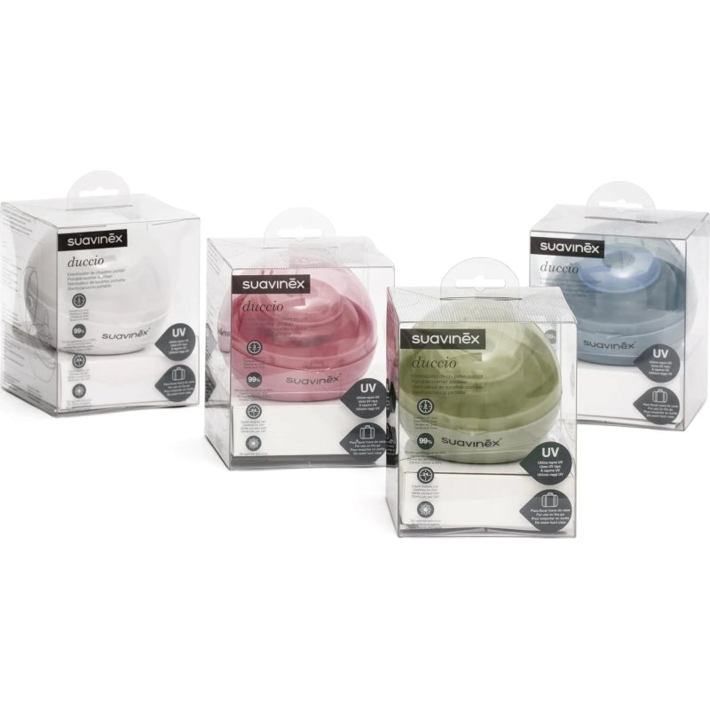 Kit bianka con trio lionelo 4 pezxi piu box plebani richiudibile piu scaldabiberon portatile miniland piu sterilizza ciuccio portatile suavinex 429.99€ con spedizione in tutta Italia